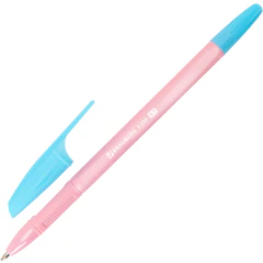 Ручки шариковые BRAUBERG &laquo;X-333 PASTEL MIX&raquo;, НАБОР 8 ШТУК, СИНИЕ, узел 0,7 мм, линия письма 0,35 мм, 144535