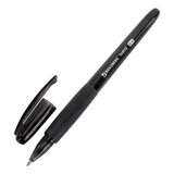 Ручка гелевая с грипом BRAUBERG "NEO", ЧЕРНАЯ, пишущий узел 0,5 мм, линия письма 0,35 мм, 144537