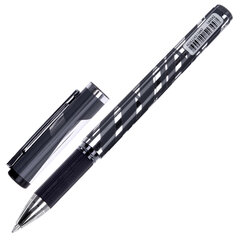Ручка гелевая с грипом BRAUBERG &laquo;GRAPHITE VIVID&raquo;, ЧЕРНАЯ, пишущий узел 0,5 мм, линия письма 0,35 мм, 144542