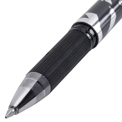 Ручка гелевая с грипом BRAUBERG &laquo;GRAPHITE VIVID&raquo;, ЧЕРНАЯ, пишущий узел 0,5 мм, линия письма 0,35 мм, 144542