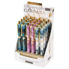 Ручка шариковая автоматическая BRUNO VISCONTI &laquo;Carrara Bright&raquo;, СИНЯЯ, ассорти, 0,38 мм, 20-0281/<wbr/>62