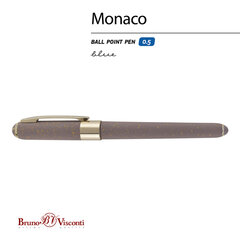 Ручка шариковая BRUNO VISCONTI MONACO SPACE, СИНЯЯ, серый корпус с глиттером, линия 0,4 мм, 20-0125/<wbr/>51