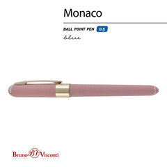 Ручка шариковая BRUNO VISCONTI MONACO SPACE, СИНЯЯ, розовый корпус с глиттером, линия 0,4 мм, 20-0125/<wbr/>53