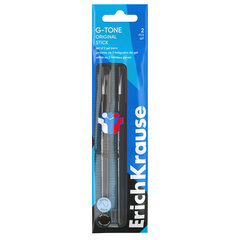 Ручки гелевые для ЕГЭ и ОГЭ ERICH KRAUSE G-Tone Stick Original, 0,5 мм, ЧЕРНЫЕ, набор 2 штуки