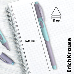 Ручка шариковая с грипом ERICH KRAUSE &laquo;ErgoLine Kids Pastel&raquo;, СИНЯЯ, корпус ассорти, 0,25 мм, 62037