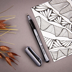 Ручка капиллярная (линер) ЧЕРНАЯ CENTROPEN &laquo;Elite liner&raquo;, линия 0,3 мм, 4721