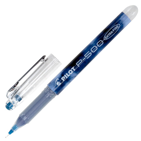 Ручка гелевая PILOT Р-500, СИНЯЯ, увеличенный объем чернил, игольчатый узел, линия 0,3 мм, BL-P50 L