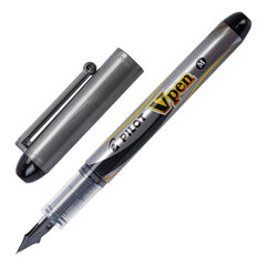 Изображение товара Перьевая ручка PILOT V-Pen черная с корпусом серый, система ATT и High Controller