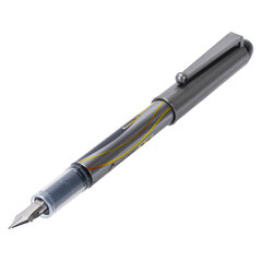 Ручка перьевая PILOT V-Pen, ЧЕРНАЯ, корпус серый, линия письма 0,58 мм, SVP-4M B