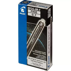 Ручка шариковая автоматическая с грипом PILOT Super Grip G, ЧЕРНАЯ, линия 0,21 мм, BPGG-8R-F B