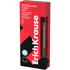 Ручка гелевая автоматическая ERICH KRAUSE &laquo;Crystal Note Matic Classic&raquo;, линия 0,5 мм, черная, 63122