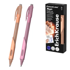 Ручка стираемая гелевая ERICH KRAUSE &laquo;ErgoLine Magic Stick&Grip Prima&raquo;, СИНЯЯ, линия 0,5 мм, 65671