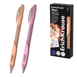 Ручка стираемая гелевая ERICH KRAUSE "ErgoLine Magic Stick&Grip Prima", СИНЯЯ, линия 0,5 мм, 65671