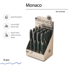 Ручка шариковая BRUNO VISCONTI &laquo;Monaco Verde&raquo;, СИНЯЯ, корпус зеленый, линия 0,4 мм, 20-0125/<wbr/>29