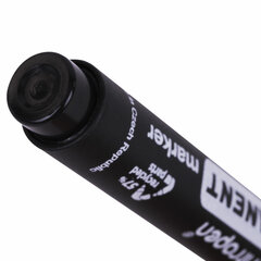 Маркер перманентный CENTROPEN 8566, ЧЕРНЫЙ, круглый наконечник, 2,5 мм