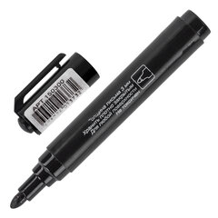 Маркер перманентный BRAUBERG &laquo;Classic&raquo;, ЧЕРНЫЙ, круглый наконечник, 3 мм, с клипом, 150300