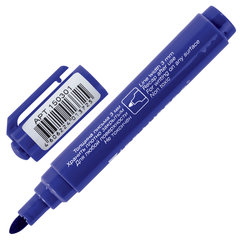 Маркер перманентный BRAUBERG &laquo;Classic&raquo;, СИНИЙ, круглый наконечник, 3 мм, с клипом, 150301