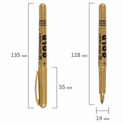 Маркер для декорирования ЗОЛОТОЙ CENTROPEN, круглый наконечник, 1,5-3 мм, 2690
