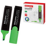 Текстовыделитель BRAUBERG "Contract", ЗЕЛЕНЫЙ, линия 1-5 мм, 150390