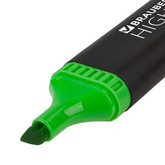 Текстовыделитель BRAUBERG &laquo;Contract&raquo;, ЗЕЛЕНЫЙ, линия 1-5 мм, 150390