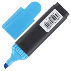 Текстовыделитель BRAUBERG &laquo;Contract&raquo;, ГОЛУБОЙ, линия 1-5 мм, 150391