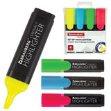 Набор текстовыделителей BRAUBERG 4 шт., АССОРТИ, "Contract", линия 1-5 мм, 150394