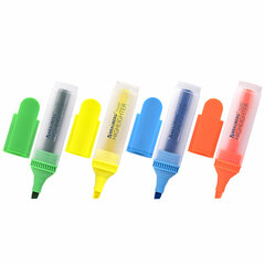 Набор текстовыделителей BRAUBERG 4 шт., АССОРТИ, &laquo;FLUO&raquo;, линия 1-5 мм, 150403