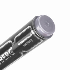 Маркер перманентный BRAUBERG &laquo;Neo&raquo;, ЧЕРНЫЙ, круглый наконечник 5 мм, с клипом, 150480