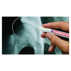 Маркер для рентгеновских пленок EDDING &laquo;8010&raquo;, БЕЛЫЙ, 0,8 мм, круглый наконечник, на лаковой основе, E-8010/<wbr/>49