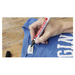 Маркер для ткани EDDING &laquo;8040&raquo;, ЧЕРНЫЙ, 1 мм, устойчивый к стирке и кипячению, E-8040/<wbr/>1