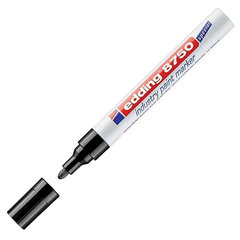 Маркер-краска лаковый (paint marker) EDDING 8750, ЧЕРНЫЙ, 2-4 мм, круглый наконечник, алюминиевый корпус, E-8750/<wbr/>1