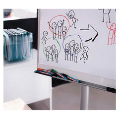 Маркеры для бумажного флипчарта EDDING 380, НАБОР 4 ЦВЕТА, НЕПРОПИТЫВАЮЩИЕ, 1,5-3 мм, E-380/<wbr/>4S