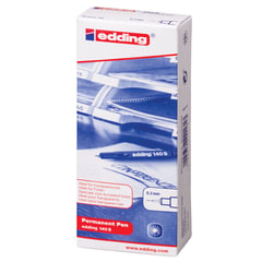 Маркер перманентный для любой гладкой поверхности EDDING 140, ЧЕРНЫЙ, 0,3 мм, металлический наконечник, E-140/<wbr/>1