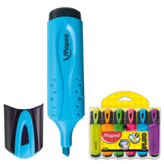 Набор текстовыделителей MAPED (Франция) 6 шт., АССОРТИ, &laquo;Fluo Pep's Classic&raquo;, линия 1-5 мм, 742557