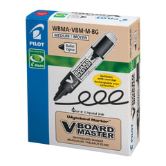 Маркер для доски PILOT &laquo;V-BOARD MASTER&raquo;, КРАСНЫЙ, круглый наконечник, 4 мм, WBMA-VBM-M