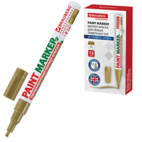 ������-������ ������� (paint marker) 2 ��, �������, ��� ������� (��� ������), ��������, BRAUBERG PROFESSIONAL, 150867 �����
