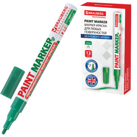 ������-������ ������� (paint marker) 2 ��, �������, ��� ������� (��� ������), ��������, BRAUBERG PROFESSIONAL, 150870 �����