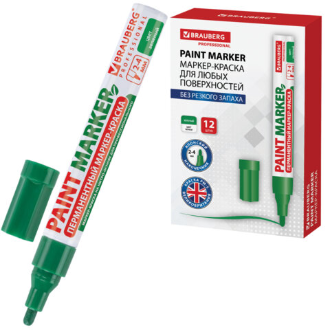 ������-������ ������� (paint marker) 4 ��, �������, ��� ������� (��� ������), ��������, BRAUBERG PROFESSIONAL, 150879 �����
