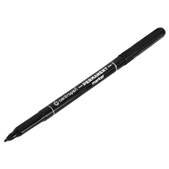 Маркер перманентный CENTROPEN 2536, ЧЕРНЫЙ, тонкий наконечник, 1 мм, трехгранная зона захвата