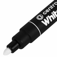 Маркер перманентный БЕЛЫЙ CENTROPEN, круглый наконечник, 2,5 мм, 8586