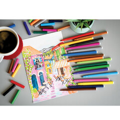 Фломастеры 10 ЦВЕТОВ CENTROPEN &laquo;Washable&raquo;, смываемые, вентилируемый колпачок, 7790/<wbr/>10TP