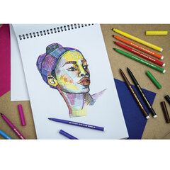 Фломастеры 10 ЦВЕТОВ CENTROPEN &laquo;Colour World&raquo;, круглые, смываемые, 7550/<wbr/>10TP