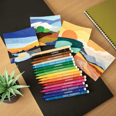 Фломастеры 18 ЦВЕТОВ CENTROPEN &laquo;Just Perfect&raquo;, смываемые, устойчивы к высыханию, 2510/<wbr/>18KK