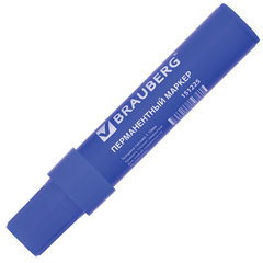 Маркер перманентный BRAUBERG &laquo;JUMBO&raquo;, СИНИЙ, ШИРОКАЯ ЛИНИЯ ПИСЬМА, скошенный наконечник, 3-10 мм, 151225