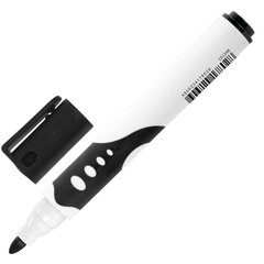 Маркер стираемый для белой доски ЧЕРНЫЙ, BRAUBERG &laquo;SOFT&raquo;, 5 мм, резиновая вставка, 151248