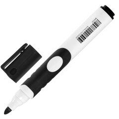 Маркер стираемый для белой доски ЧЕРНЫЙ, BRAUBERG &laquo;SOFT&raquo;, 5 мм, резиновая вставка, 151248