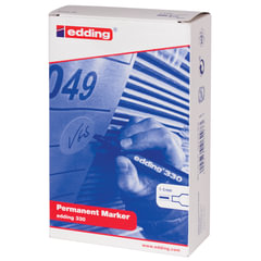Маркер перманентный (нестираемый) EDDING 330, ЧЕРНЫЙ, скошенный наконечник, 1-5 мм, E-330/<wbr/>1
