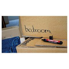 Маркер перманентный (нестираемый) EDDING 330, ЧЕРНЫЙ, скошенный наконечник, 1-5 мм, E-330/<wbr/>1