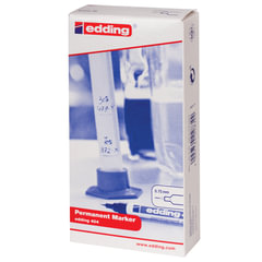 Маркер перманентный (нестираемый) EDDING 404, ЧЕРНЫЙ, тонкий наконечник, 0,75 мм, E-404/<wbr/>1