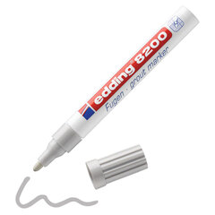 Маркер для затирки плиточных швов EDDING 8200, СЕРЕБРИСТО-СЕРЫЙ, 2-4 мм, запасные наконечники, E-8200/<wbr/>26